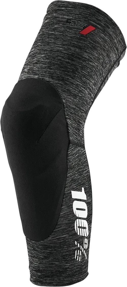 100% Teratec Knee Guards - Heather Gray/Black - Fits XL 70003-00008