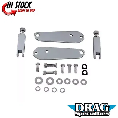 Drag Specialties DS-243524 Chrome Front Mount Highway Bar Kit for 91-17 Dyna