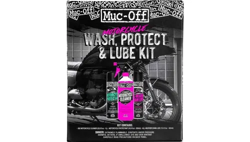 NEW! MUC-OFF MOTORCYCLE WASH PROTECT & LUBE KIT