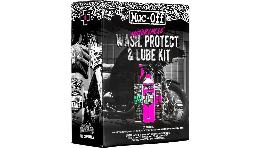 NEW! MUC-OFF MOTORCYCLE WASH PROTECT & LUBE KIT