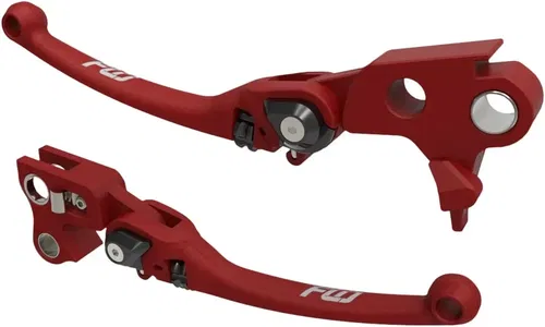 Fits Mx Style Lever Set Red `17 20 Flh/Flt
