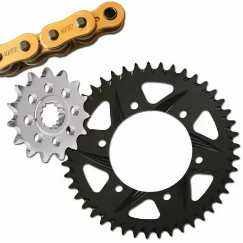 Vortex Kawasaki ZX-7R/RR 96-03 V3 2.0 Gold Chain Sprocket Kit 15-43 G520SX3