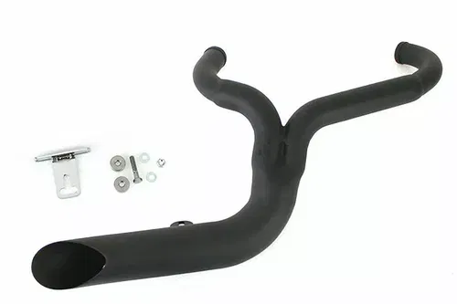FXD 2:1 Lake Side Pipe Exhaust Black fits Harley-Davidson 30-0710 V-Twin