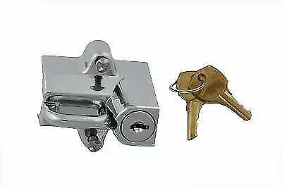 Chrome Helmet Lock for Harley Davidson by V-Twin