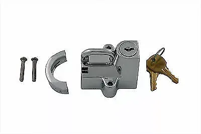 Chrome Helmet Lock for Harley Davidson by V-Twin