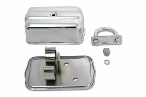 Universal Chrome Spark Plug Holder with Clamps for Harley Davidson by V-Twin