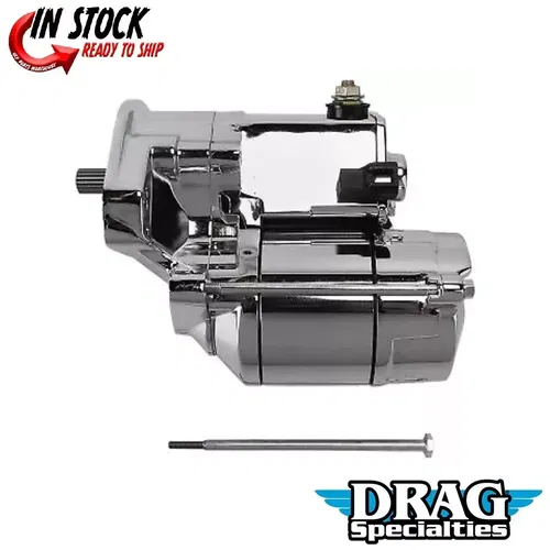 Drag Specialties 80-1002 1.4kW Chrome High-Performance Starter 99-06 Big Twin