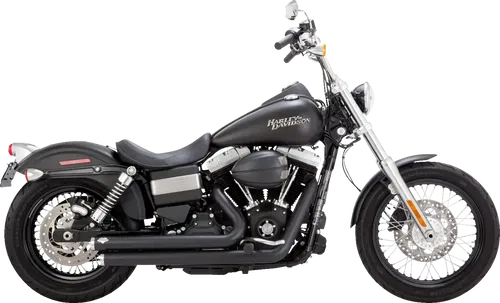 VANCE &amp; HINES Big Shots Staggered Exhaust System - Matte Black 47958