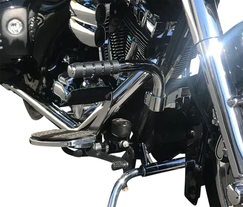 LINDBY Adjustable Footrest - Chrome - Fits  HARLEY FLH '14-'23 280000