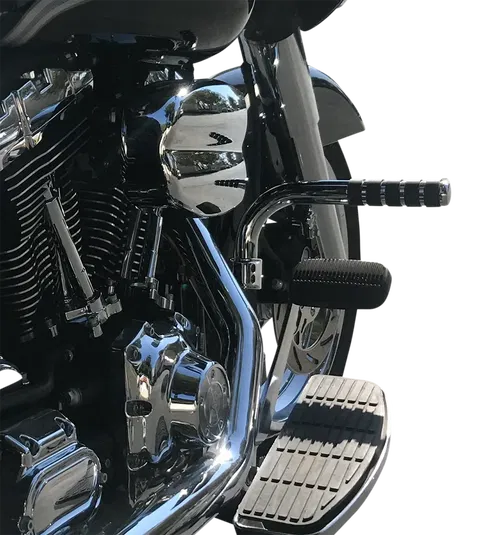 LINDBY Adjustable Footrest - Chrome - Fits  HARLEY FLH '14-'23 280000