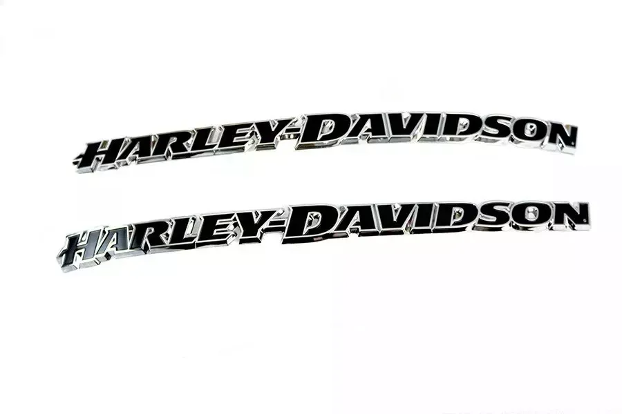 HARLEY-DAVIDSON ブラックタンク ロゴ入り ハーレーロゴ・タンクデカール シルバー＆ブラック |ハーレー