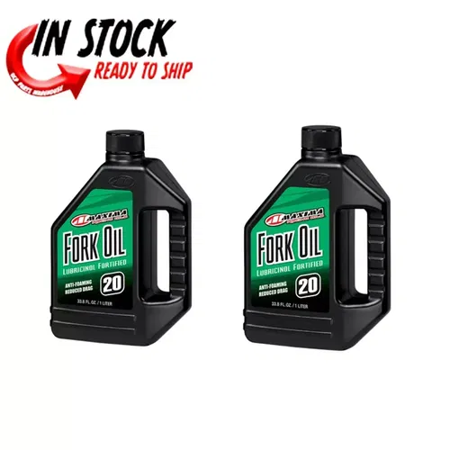 Maxima Racing Oil Motorcycle Fork Fluid/Oil | 20W | 1 Liter | 57901 2 PACK