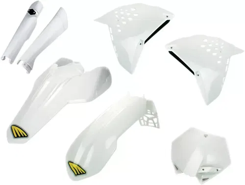 Cycra White Plastic Kit Powerflow For KTM 125-450 SX SXF 08-10