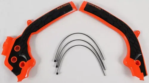 Acerbis X-Grip Orange/Black Frame Guards for KTM 125-450 2016 2449535225