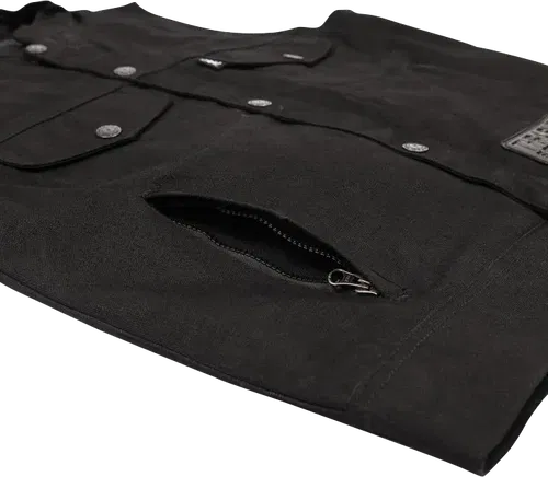 THRASHIN SUPPLY CO. Nightrider V2 Riding Vest - Black - Large Fits TMJ-12-10