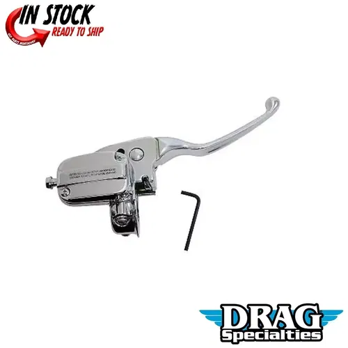 Drag Specialties 0610-2201 Chrome 15mm Replacement Master Cylinder Assembly