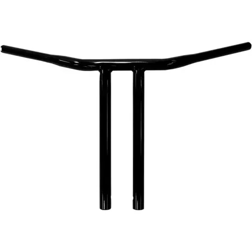 Drag Specialties Gloss Black 14" Straight Riser T-Bar Handlebar for Harley