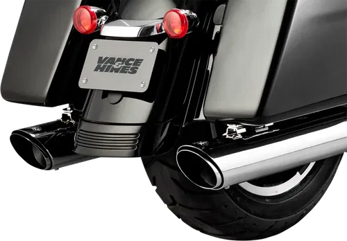VANCE &amp; HINES Twin Slash MufFLer - Chrome - Fits FL 16672