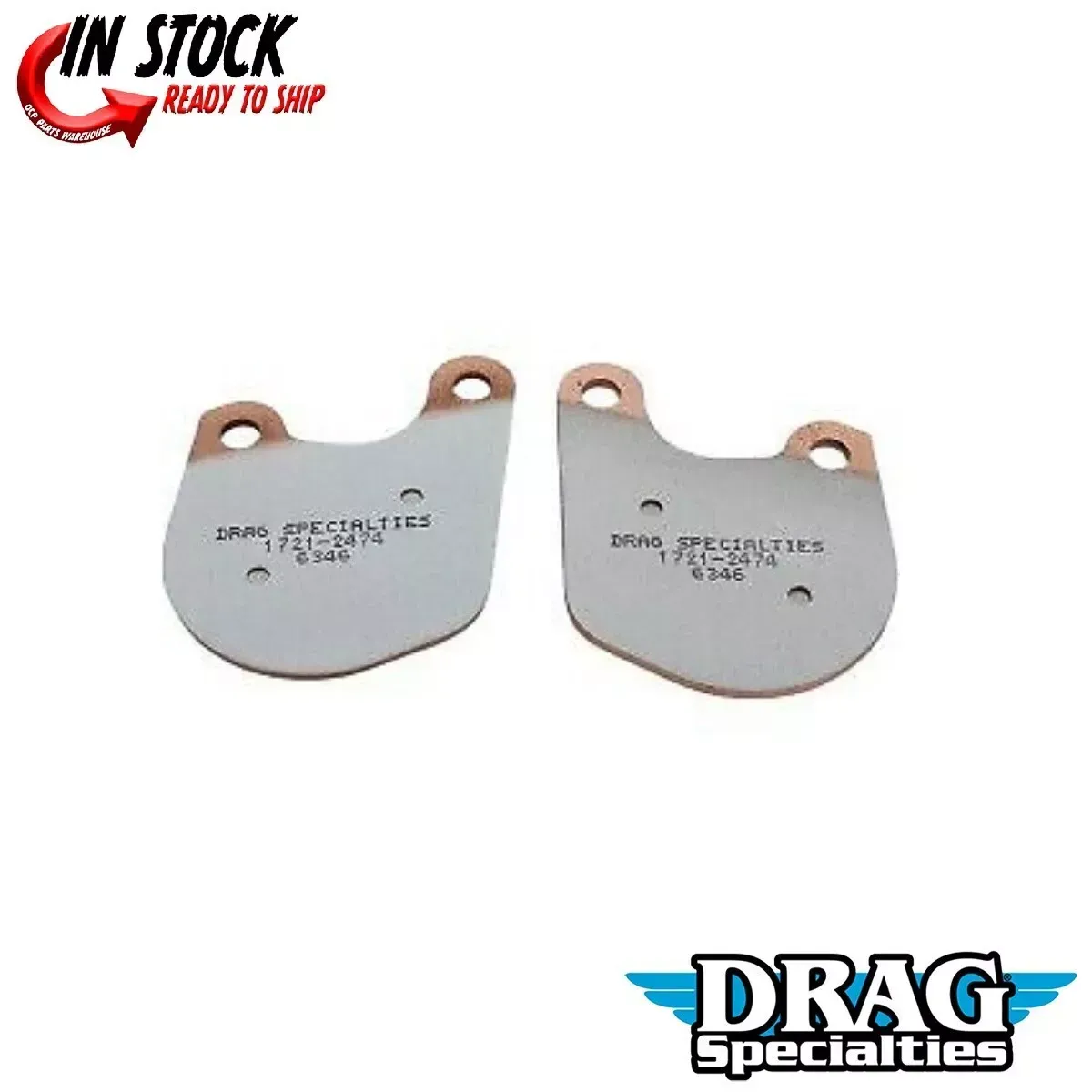 Drag Specialties Sintered Metal Brake Pads for BDL/GMA "F" Caliper