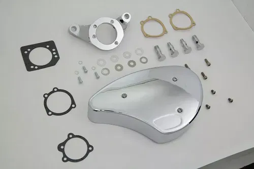 Chrome Wyatt Gatling Air Cleaner Assembly for Harley Davidson by V-Twin