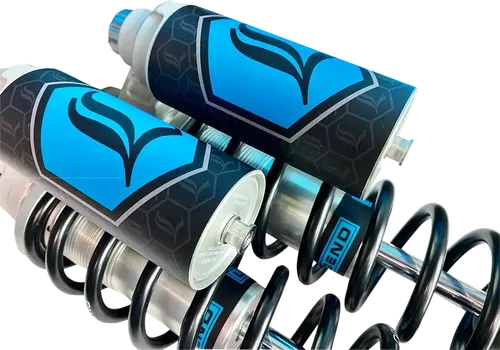 LEGEND SUSPENSION REVO ARC Piggyback Shocks - Fits Standard - Clear - 14" -