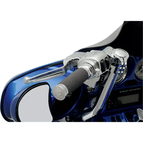 Performance Machine Chrome Contour Renthal Grips '08-'17 Harley Throttle-by-Wire