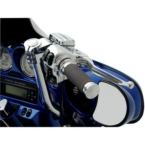 Performance Machine Chrome Contour Renthal Grips '08-'17 Harley Throttle-by-Wire