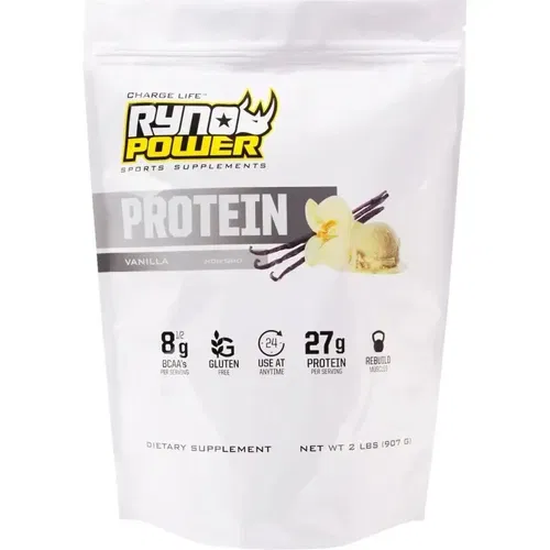 RYNO POWER PPV4664 Protein Premium Whey Powder Vanilla - 2 lb - 20 Servings