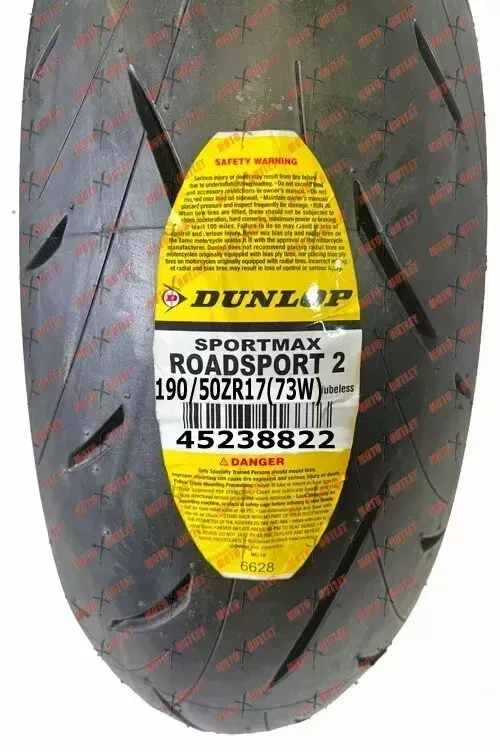 Dunlop Roadsport 2 120/70ZR17 190/50ZR17 Front Rear Motorcycle Tires Set