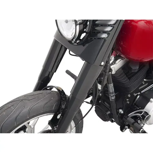 Drag Specialties Black Cowbell Fork Slider Covers Harley Touring FL 1984-2013
