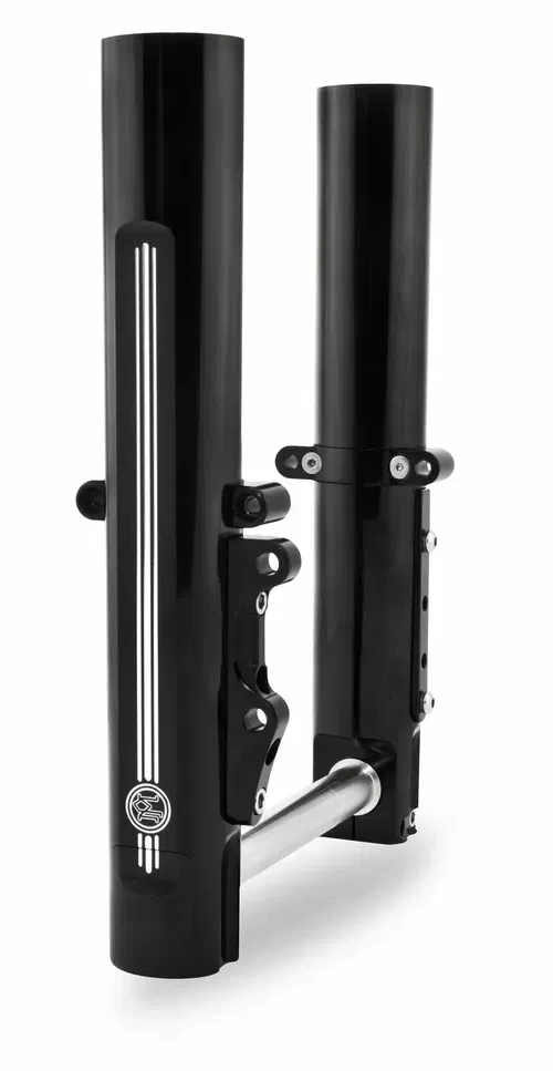Performance Machine PM Contrast Dual Disc Lower Legs Sliders 14-18 FLH Black