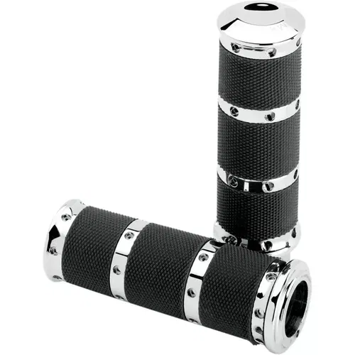 Performance Machine PM X-Large Contour Renthal Hand Grips TBW 08-17 Chrome