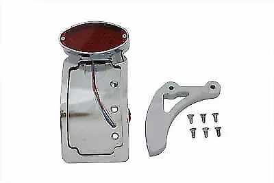 V-Twin Chrome Curved Cateye Style Tail Lamp Kit 33-0690