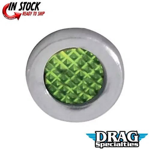 DRAG SPECIALTIES 2212-0110 Green Snap-In Indicator Light 0.30"