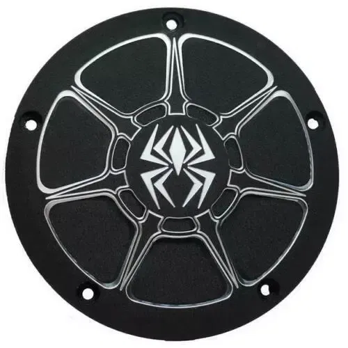 Rekluse Derby Cover Wrinkle Black #RMS-0515006 Harley Davidson