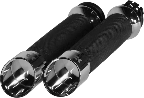 KHROME WERKS Fits Edge Grips - Custom Contour - Cable - Chrome 500260
