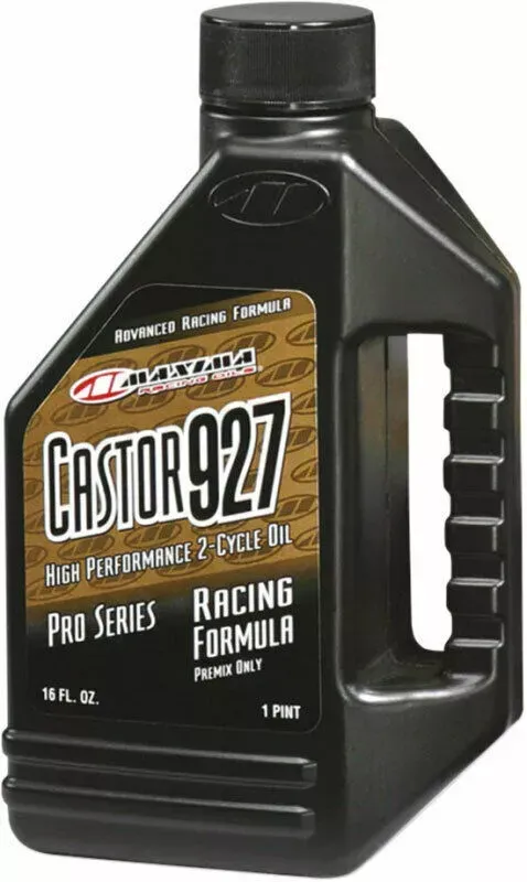Maxima Racing Oil Castor 927 2-Stroke Motorcycle, ATV Premix Oil (1 Pint) 23916