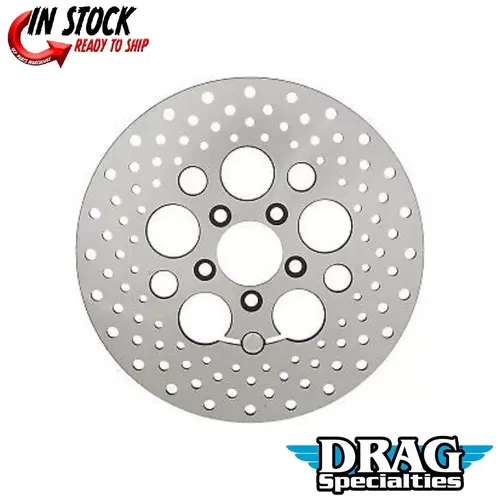 Drag Specialties 1710-1905 Stainless Drilled Rear Brake Rotor for 08-23 Touring