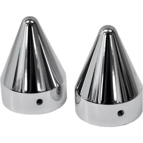 LA Choppers Chrome Spikes Axle Caps for 1996-2015 Harley Softail Dyna Touring XL