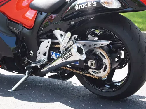 BROCKS PERFORMANCE DUAL ALIEN HEAD SLIP-ON EXHAUST SUZUKI 2008-2020 HAYABUSA