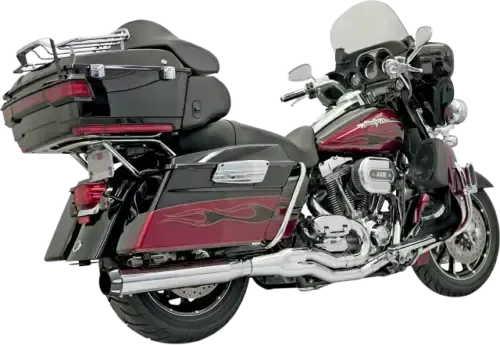 Bassani Chrome B4 Straight 2-1 Exhaust for 99-16 Harley Touring FLHX FLHR FLTR
