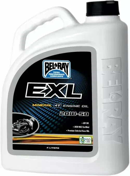 Bel-Ray EXL Mineral 4T Engine/Motor Oil | 20W-50 | 4 Liter | 99100-B4LW