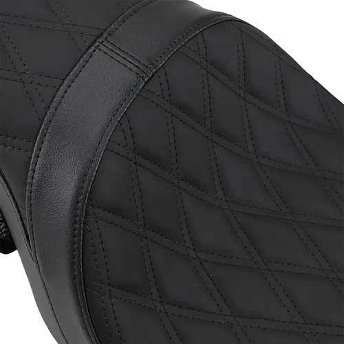 DRAG SPECIALTIES SEATS Predator Fits 2-Up Seat - Double Diamond - Black