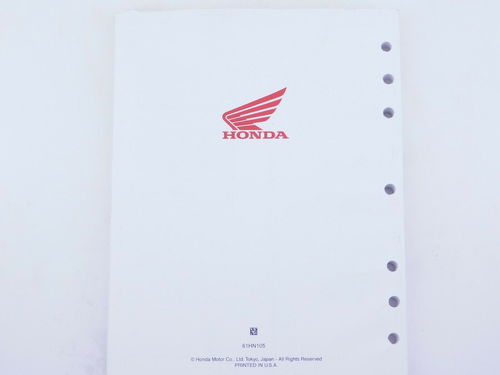 New Genuine Honda Service Manual 1999-2004 TRX400EX TRX400 400EX Sportrax OEM