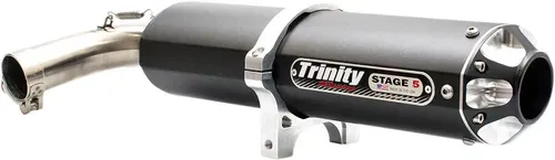 2016-2021 Yamaha YXZ1000 Trinity Racing Slip on Exhaust Black Aluminum 2017