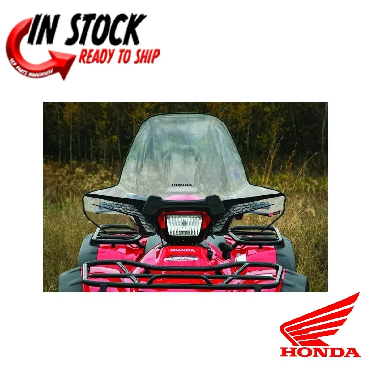 HONDA QUICK RELEASE WINDSHIELD 2015-2025 TRX500 TRX520 OEM 0SR01-HR5-100