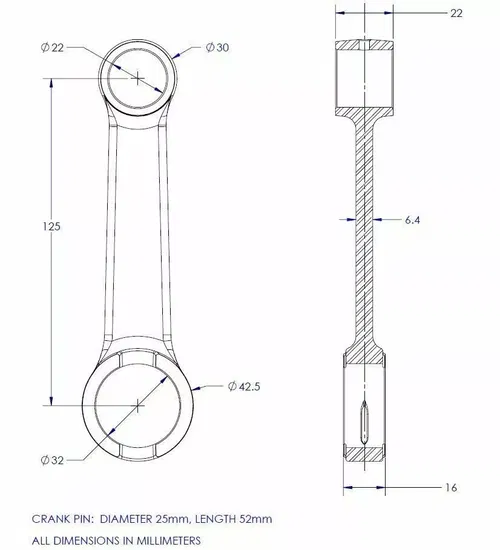 Connecting Con Rod Kit Husqvarna CR250 MAG WR250 74-77 CR250 73-77 1610-77301