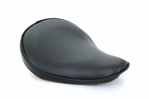 Black Vinyl Solo Seat for Harley Davidson by V-Twin