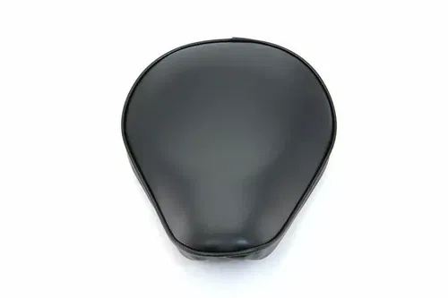 Black Vinyl Solo Seat for Harley Davidson by V-Twin
