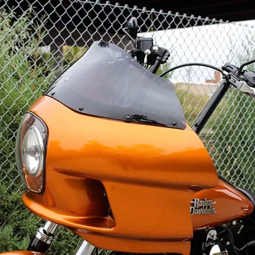 Klock Werks 9" Dark Smoke Flare Windshield Harley FXRP Style Fairings FXR Dyna